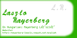 laszlo mayerberg business card